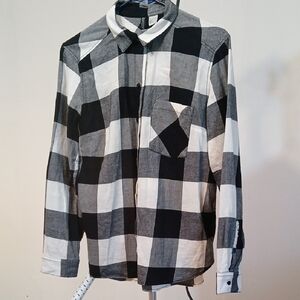Black and White Checkered Shirt